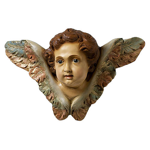 Anjos com fita Gloria para presépio de 160 cm Lando Landi fibra de vidro olhos cristal EXTERIOR