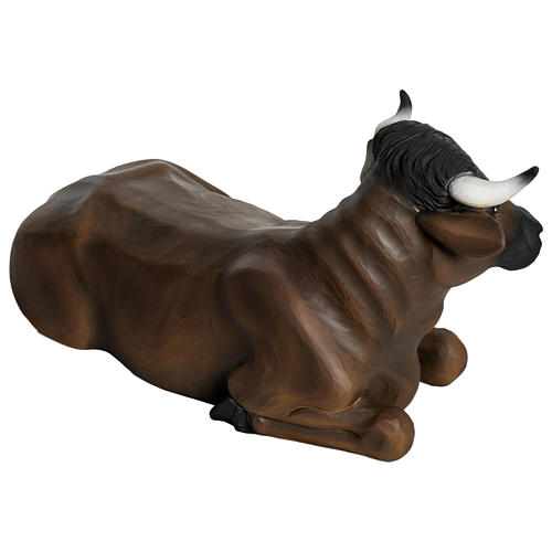 Boi e burrinho 37-30 cm fibra de vidro para Presépio com figuras de altura média 60 cm PARA EXTERIOR