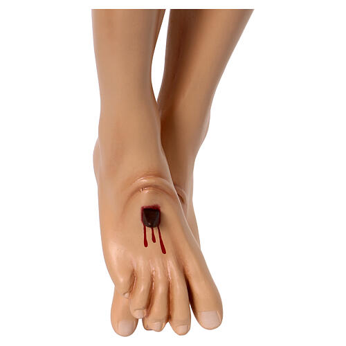 Corpo de Cristo 120 cm em fibra de vidro pintada