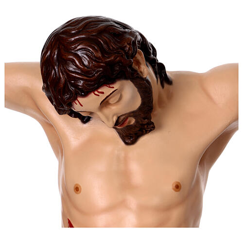 Corpo de Cristo 120 cm em fibra de vidro pintada