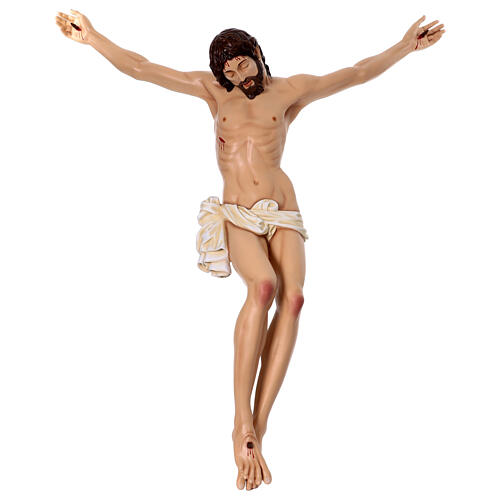 Corpo de Cristo 120 cm em fibra de vidro pintada