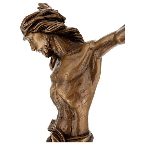 Corpo de Cristo acab. bronze para exterior Val Gardena em fibra de vidro