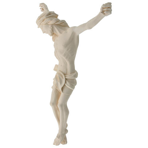 Corpo de Cristo para exterior Val Gardena fibra de vidro branca 60 cm