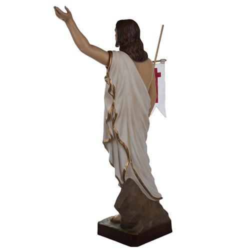 Cristo Ressuscitado fibra de vidro 85 cm