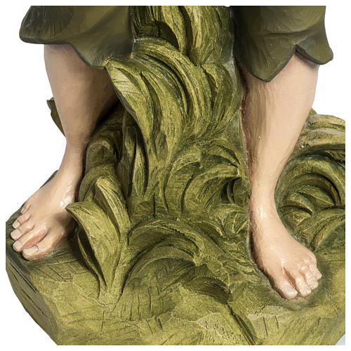 Flautista presépio 60 cm fibra de vidro PARA EXTERIOR