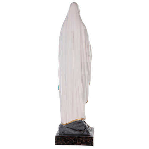 Imagem fibra de vidro pintada Nossa Senhora de Lourdes olhos de vidro 85 cm