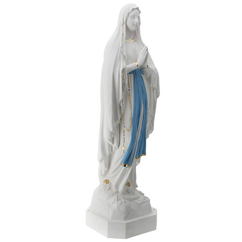 Imagem Nossa Senhora de Lourdes Cinto Azul Fibra de Vidro 130 cm PARA EXTERIOR