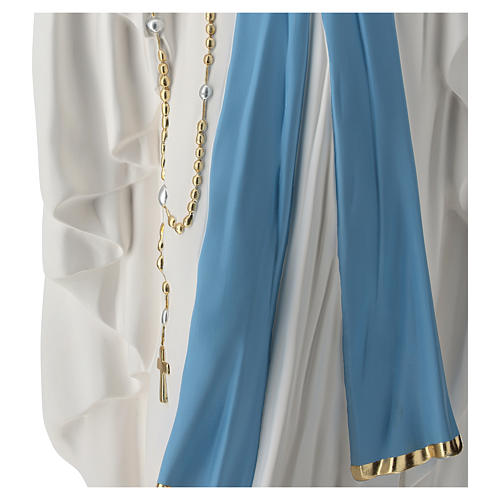 Imagem Nossa Senhora de Lourdes Cinto Azul Fibra de Vidro 130 cm PARA EXTERIOR