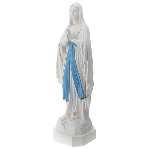 Imagem Nossa Senhora de Lourdes Cinto Azul Fibra de Vidro 130 cm PARA EXTERIOR