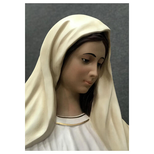 Imagem Nossa Senhora de Medjugorje fibra de vidro pintada 170 cm