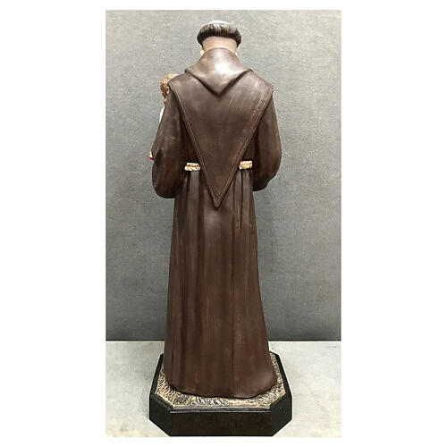 Imagem Santo António de Lisboa com Menino Jesus fibra de vidro pintada 130 cm