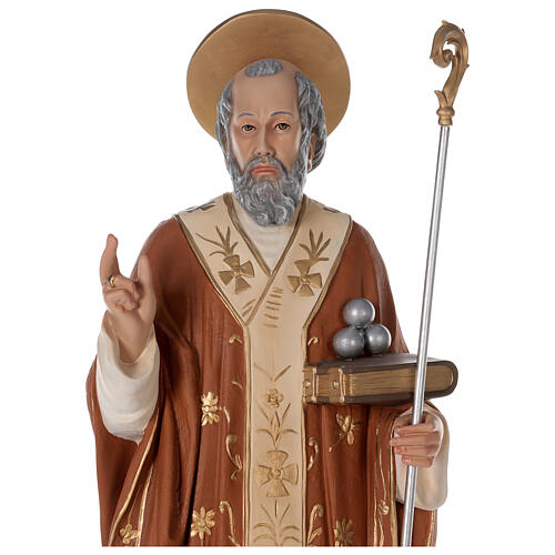 Imagem São Nicolau de Mira 85 cm Fibra de Vidro Pintada