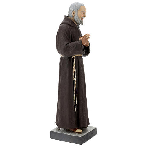 Imagem São Padre Pio de Pietrelcina 82 cm Fibra de Vidro Pintada