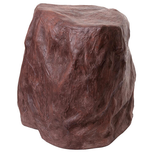 Jesus com rocha Getsêmani em oração em fibra de vidro pintada