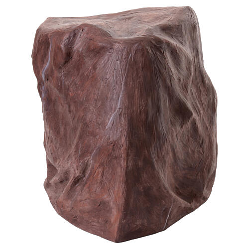 Jesus com rocha Getsêmani em oração em fibra de vidro pintada