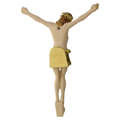 Jesus crucifixo figura resina pintada Valenti Argenti 30 cm