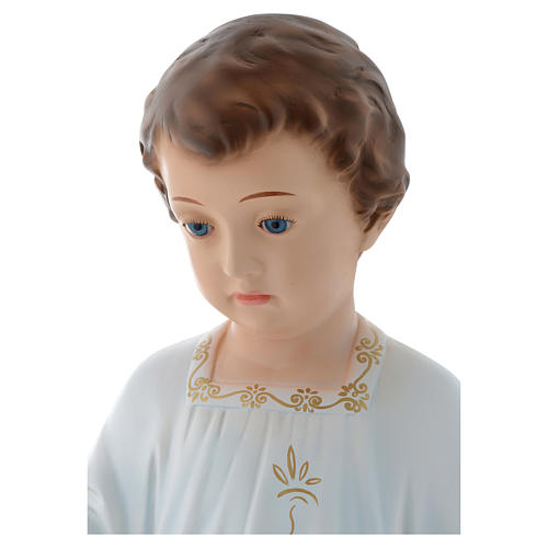 Menino Jesus Santa Infância 75 cm Landi olhos cristal DE EXTERIOR
