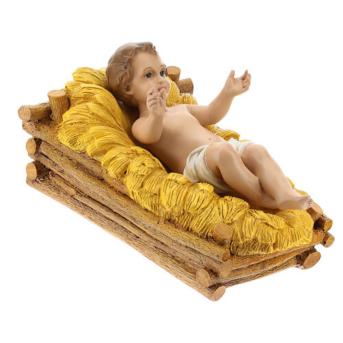 Natividade 3 figuras fibra de vidro pintada para presépio Lando Landi altura média 100 cm; exterior