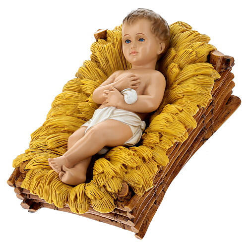 Natividade 3 figuras fibra de vidro pintada para presépio Lando Landi altura média 65 cm; exterior