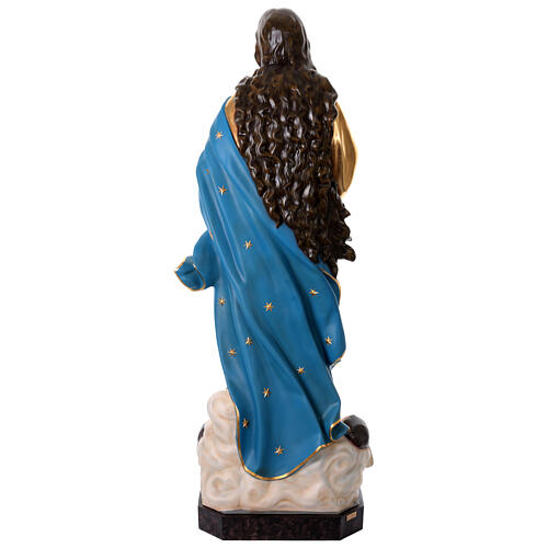 Nossa Senhora da Assunção de Murillo 180 cm fibra de vidro com olhos de vidro