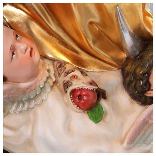 Nossa Senhora da Assunção de Murillo 180 cm fibra de vidro com olhos de vidro