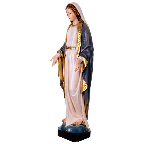 Nossa Senhora da Imaculada Conceição fibra de vidro colorida 90x30x20 cm