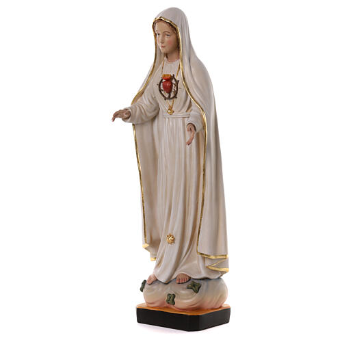 Nossa Senhora de Fátima 70x25x20 cm Coração Imaculado fibra de vidro