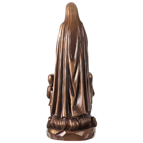 Nossa Senhora de Fátima em bronze para exterior Val Gardena fibra de vidro 60 cm