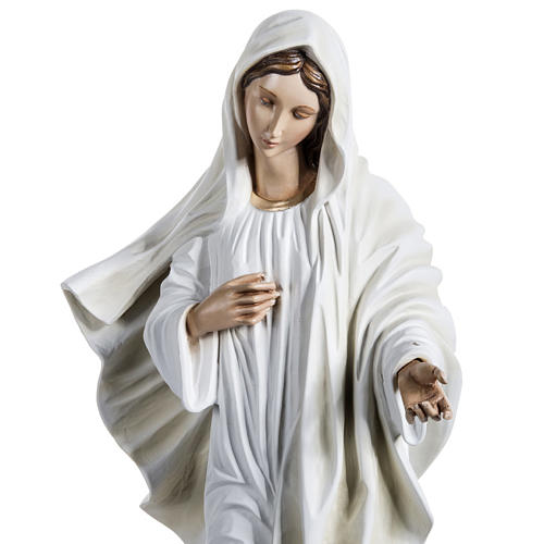 Nossa Senhora de Medjugorje 130 cm fibra de vidro