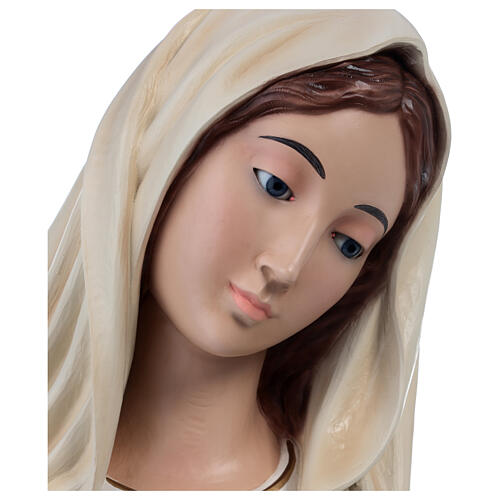 Nossa Senhora de Medjugorje fibra de vidro 130 cm olhos de vidro