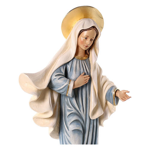 Nossa Senhora de Medjugorje fibra vidro 95x40x25 cm