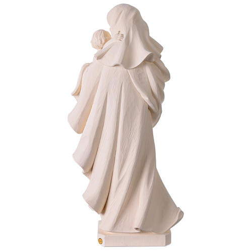 Nossa Senhora do Coração para exterior fibra de vidro branca Val Gardena 60 cm