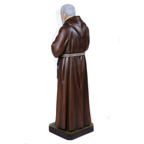 Padre Pio 110 cm fibra de vidro