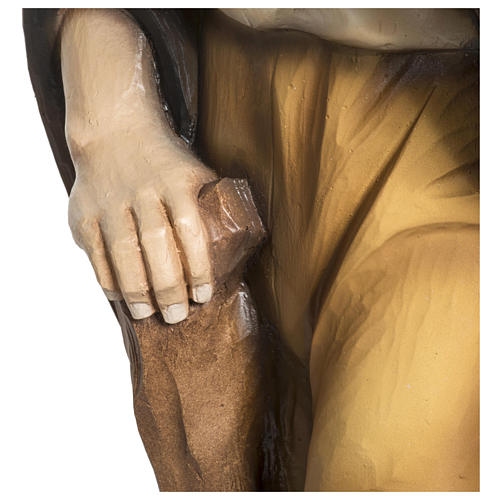 Pastor com cordeiro presépio 60 cm fibra de vidro PARA EXTERIOR