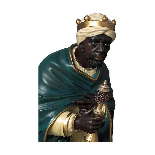 Presépio completo 160 cm Lando Landi 15 peças fibra de vidro olhos cristal EXTERIOR