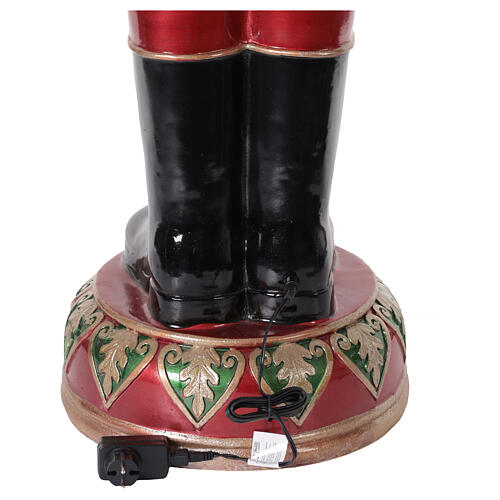 Quebra-nozes com tambor animado 180 cm de fibra de vidro