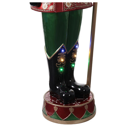 Quebra-nozes com vara de luzes LED 270 cm de fibra de vidro