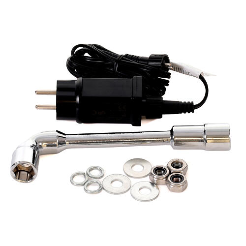 Quebra-nozes com vara de luzes LED 270 cm de fibra de vidro