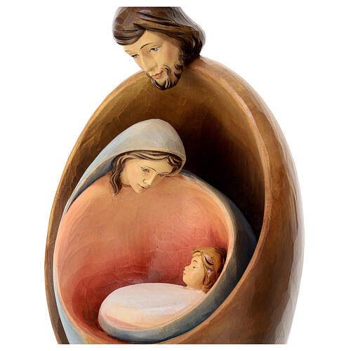 Sagrada Família moderna fibra de vidro pintada 35x20x20 cm