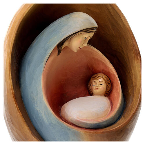 Sagrada Família moderna fibra de vidro pintada 35x20x20 cm