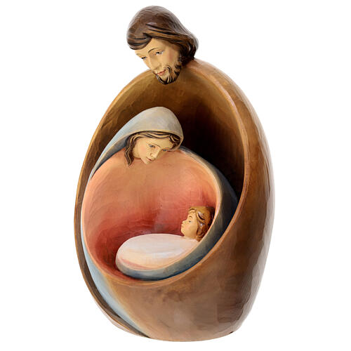 Sagrada Família moderna fibra de vidro pintada 35x20x20 cm