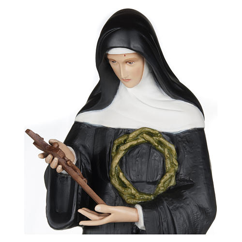 Santa Rita de Cascia 100 cm fibra de vidro PARA EXTERIOR