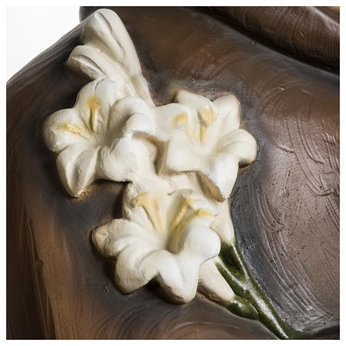 Santo António de Lisboa 100 cm fibra vidro corada PARA EXTERIOR