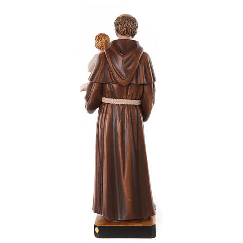 Santo António de Lisboa 65x25x15 cm fibra de vidro com Menino Jesus