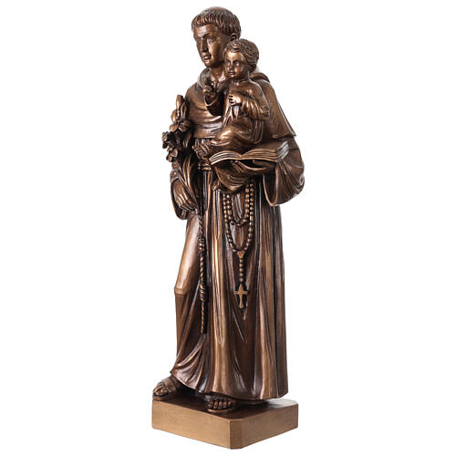 Santo António em bronze Val Gardena fibra de vidro 60 cm