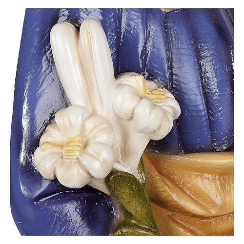 São José com Menino 80 cm fibra de vidro brilhante