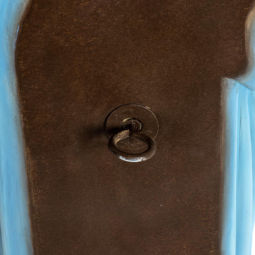 Virgem com menino de parede 60 cm fibra vidro