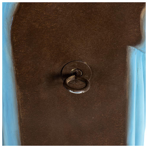 Virgem com Menino de parede 60 cm fibra vidro PARA EXTERIOR