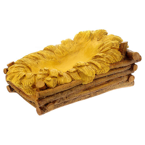 Berço decorado fibra de vidro presépio Landi altura média 100 cm para exterior