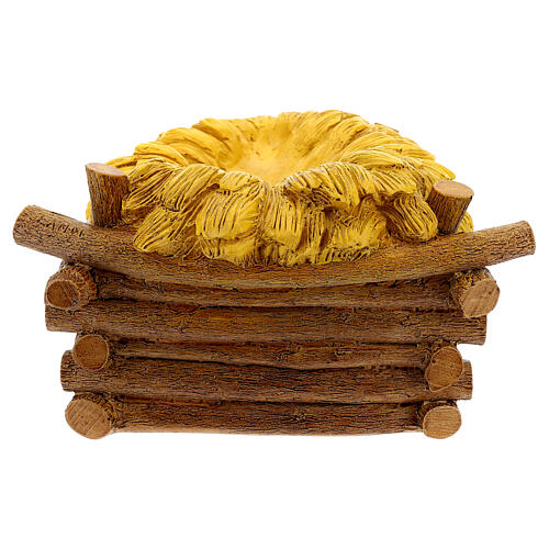 Berço decorado fibra de vidro presépio Landi altura média 100 cm para exterior